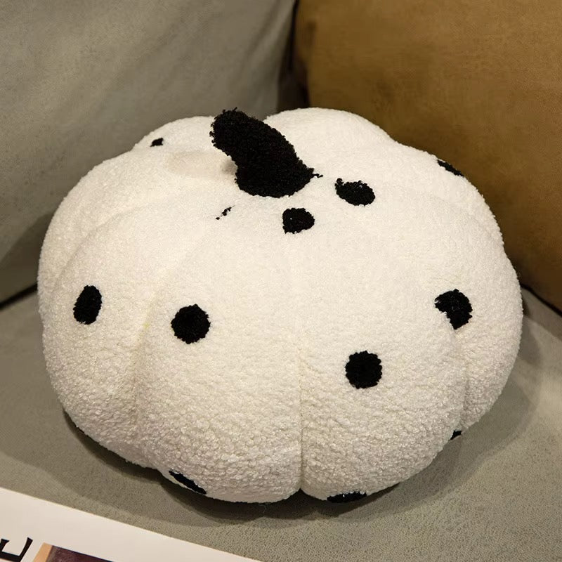 Halloween 20cm 28cm 35 cm Polka Dot Pumpkin Shaped Home Decor Pillows Soft Comfy Teddy Velvet Cushion
Pillow