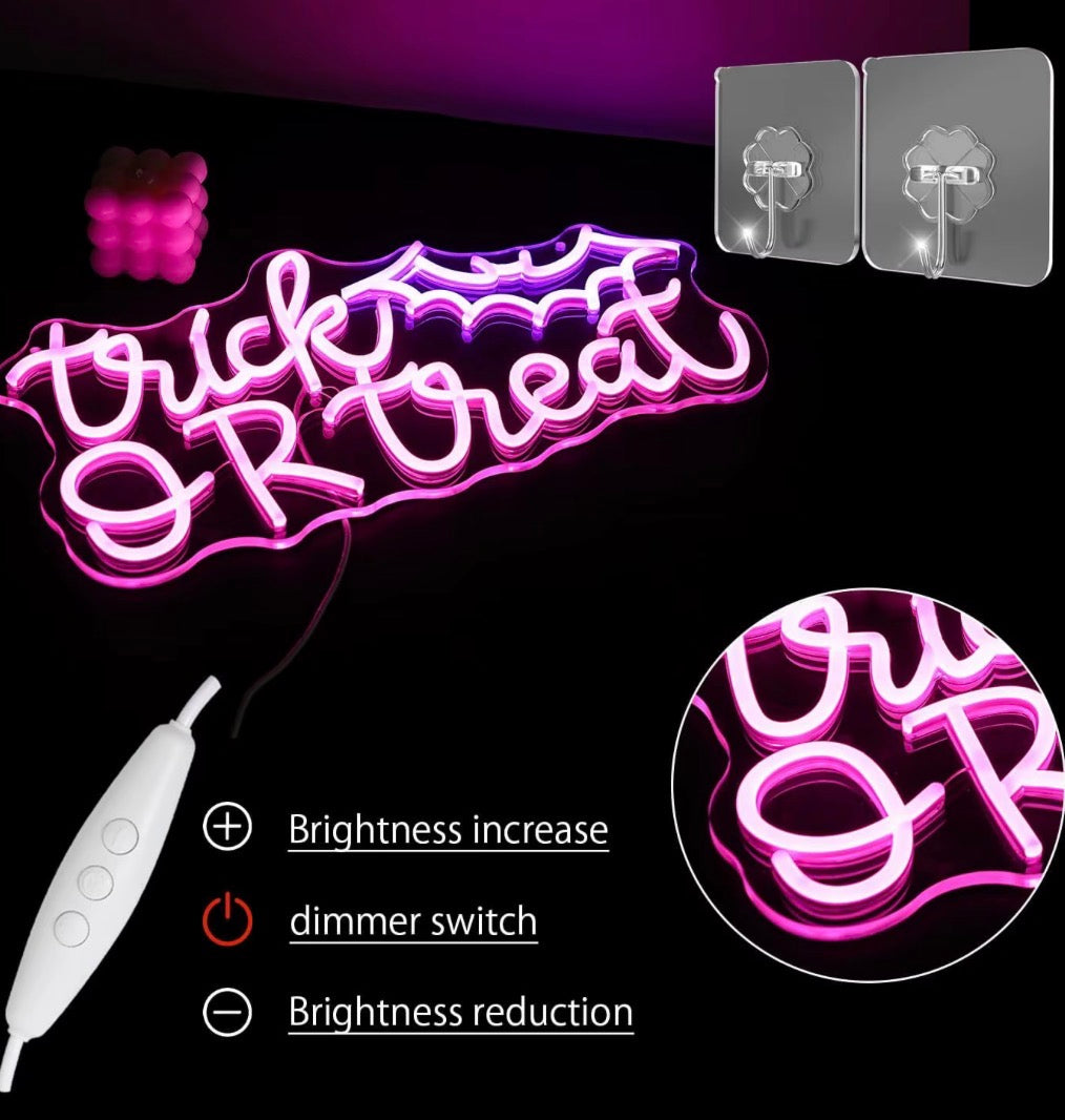 Halloween Trick Treat Bat LED