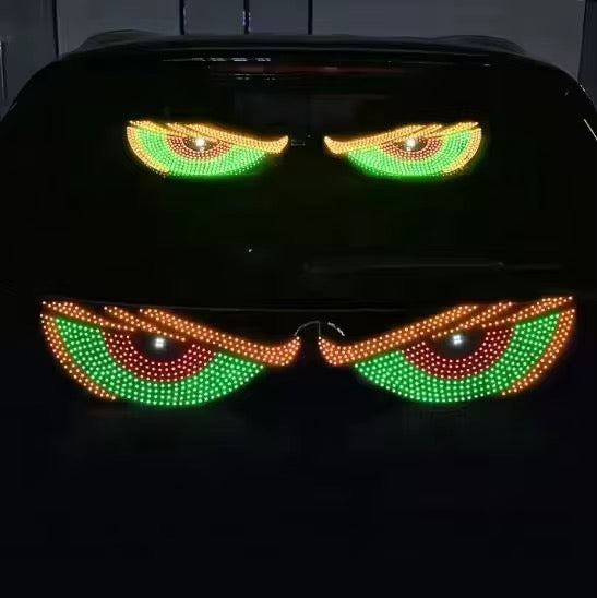 Dynamic RGB Devil's Eye LED Screen Application Control Windshield Window