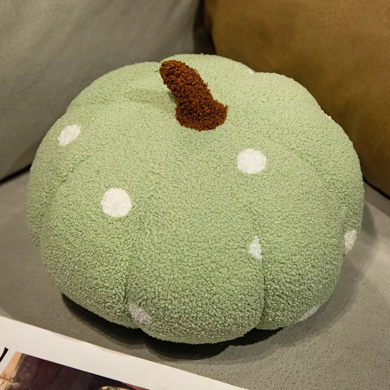 Halloween 20cm 28cm 35 cm Polka Dot Pumpkin Shaped Home Decor Pillows Soft Comfy Teddy Velvet Cushion
Pillow