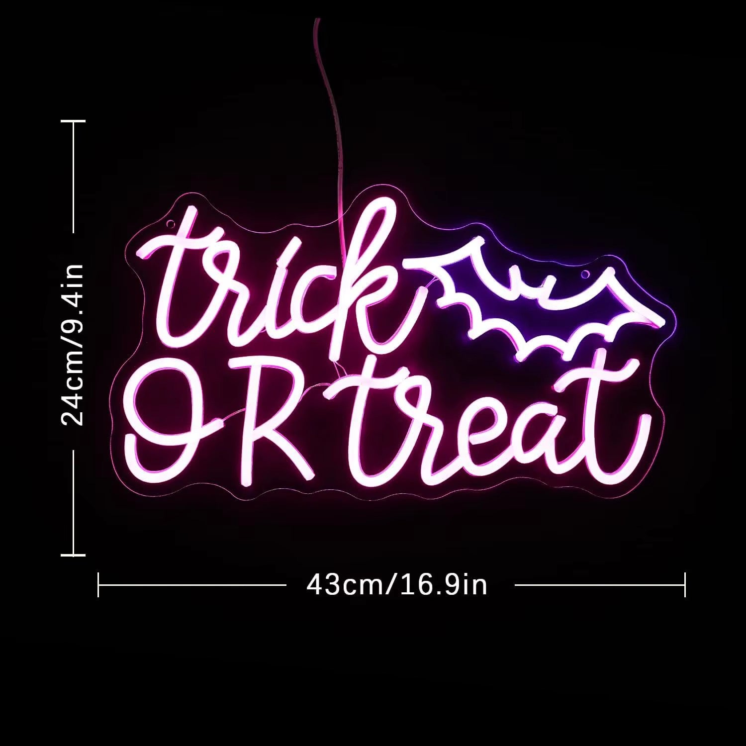 Halloween Trick Treat Bat LED