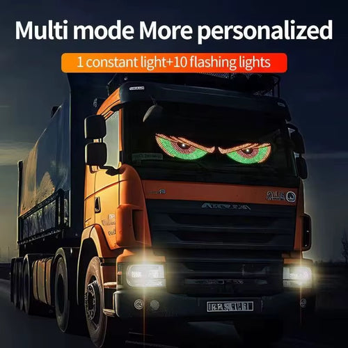 Dynamic RGB Devil's Eye LED Screen Application Control Windshield Window