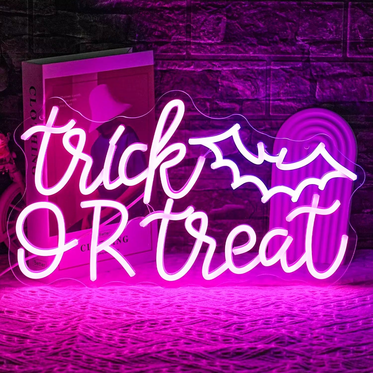 Halloween Trick Treat Bat LED