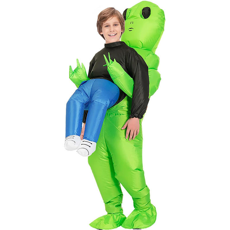 Alien Inflatable Costume, Waterproof Adult Halloween Costume, Funny Alien Party Outfit for Kids & Adults