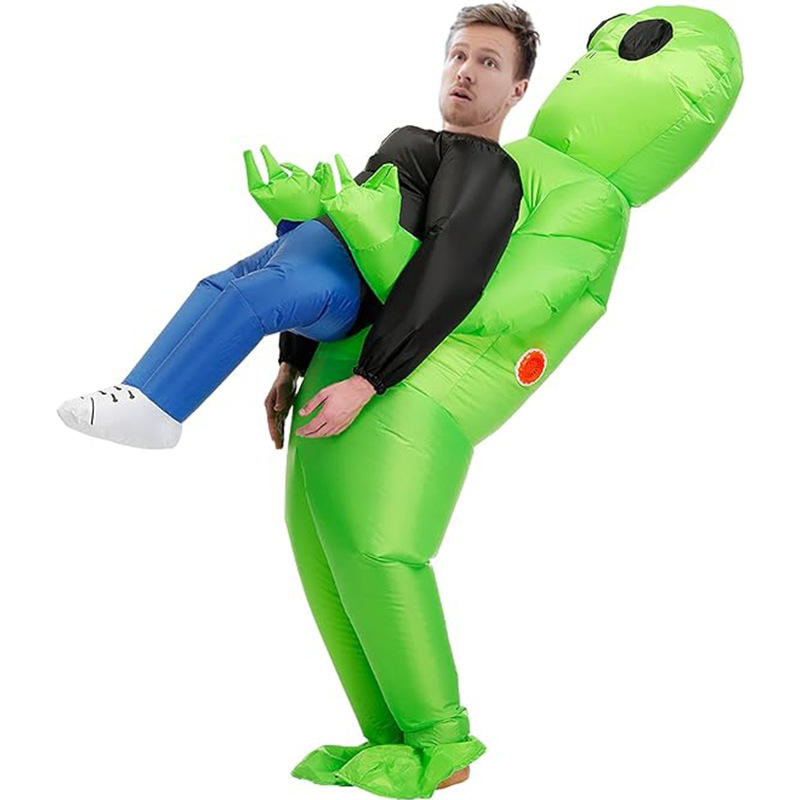 Alien Inflatable Costume, Waterproof Adult Halloween Costume, Funny Alien Party Outfit for Kids & Adults