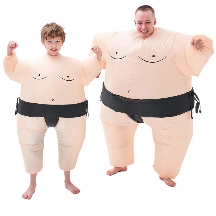 Halloween Sports Game Inflatable Sumo Costume Blow up Suit Unisex Adult & Kids