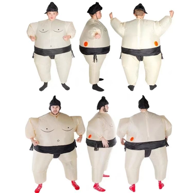 Halloween Sports Game Inflatable Sumo Costume Blow up Suit Unisex Adult & Kids