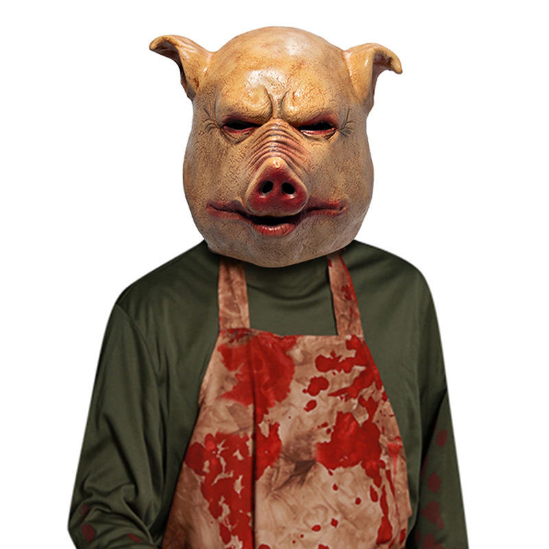 New Scary Horror Latex Pig Head Mask