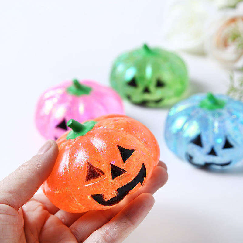Halloween Pumpkin Squeeze Ball Stress Relief Pressure Squishy Squeeze Toys
