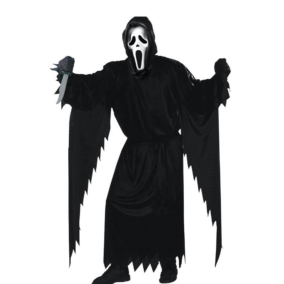 Halloween Party Devil May Cry Scream of the Dark God Cosplay Ghost Adult Scary Dark Reaper Costume