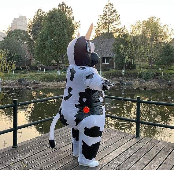 Halloween Cow Inflatable Costume Human Figure Costume