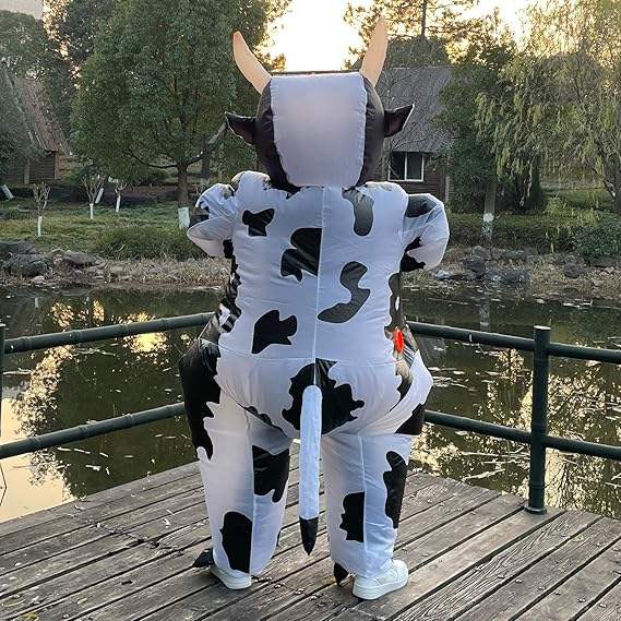 Halloween Cow Inflatable Costume Human Figure Costume