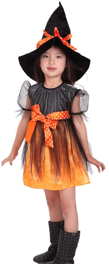 Girls Halloween Witch Costume Dress