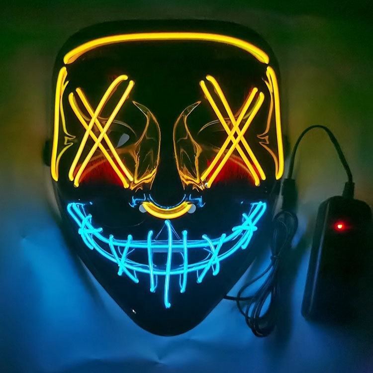 Halloween Mask LED Light up Mask and Gloves