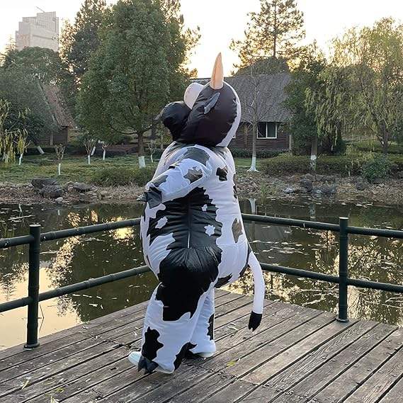 Halloween Cow Inflatable Costume Human Figure Costume