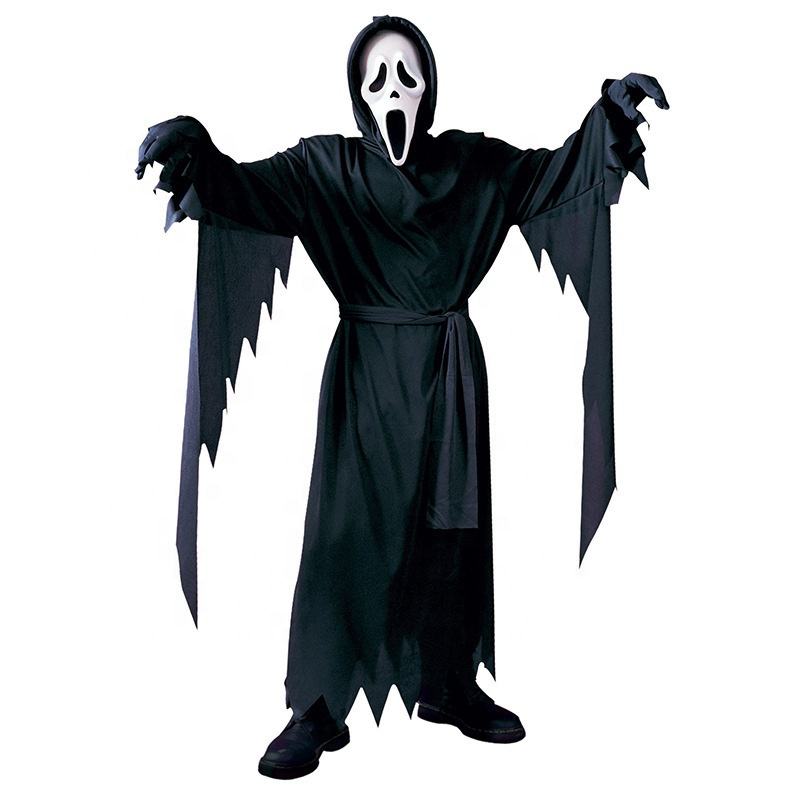 Halloween Party Devil May Cry Scream of the Dark God Cosplay Ghost Adult Scary Dark Reaper Costume