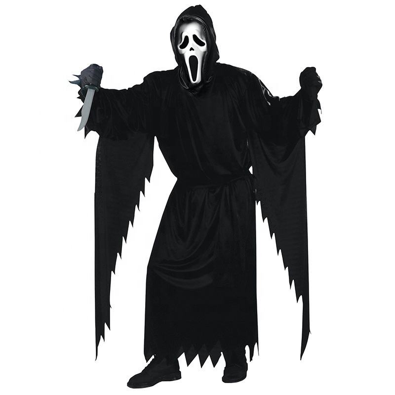 Halloween Party Devil May Cry Scream of the Dark God Cosplay Ghost Adult Scary Dark Reaper Costume