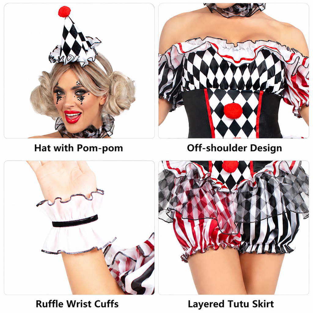 Clown Costume Halloween Circus