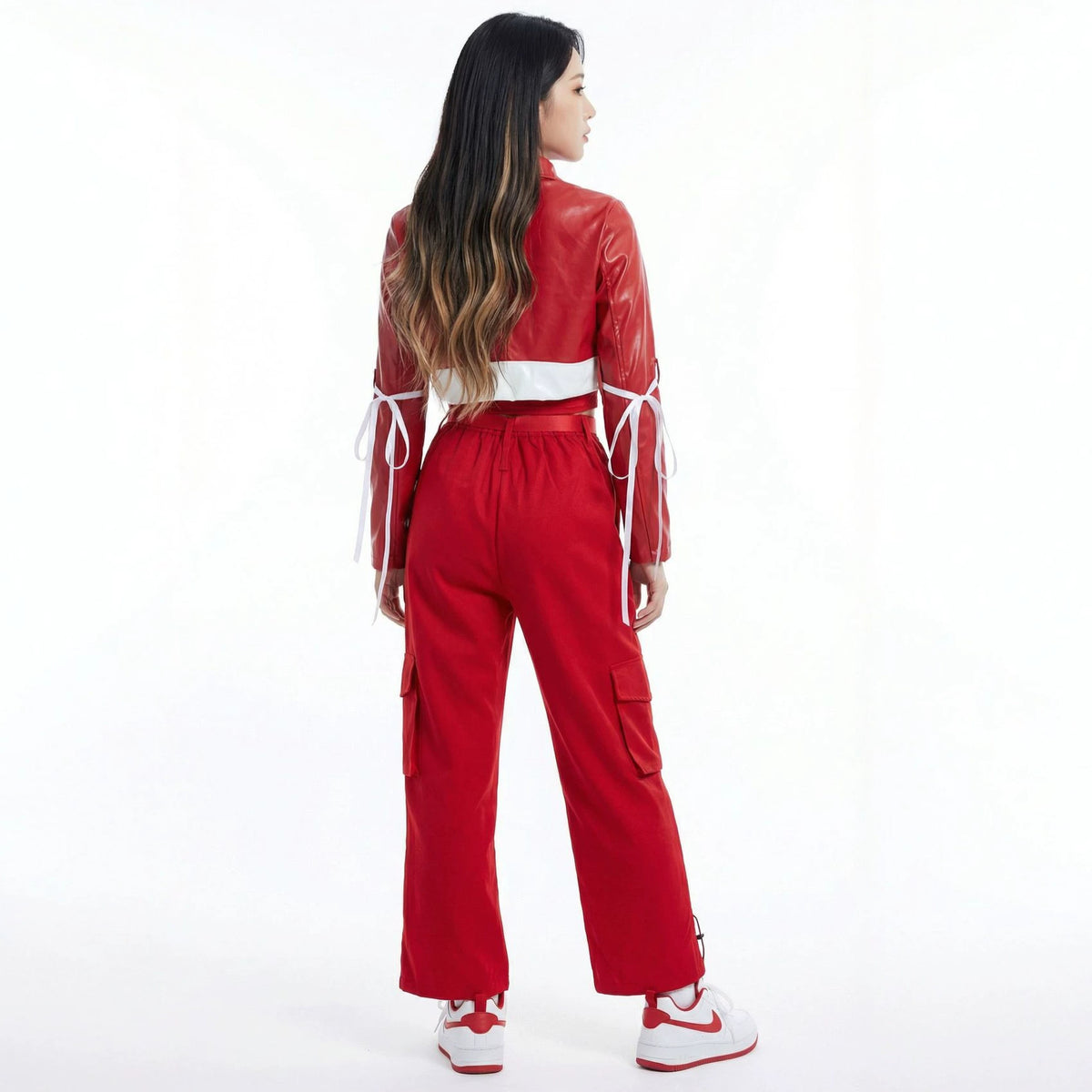 Red Hip Hop Jazz Dance Costume