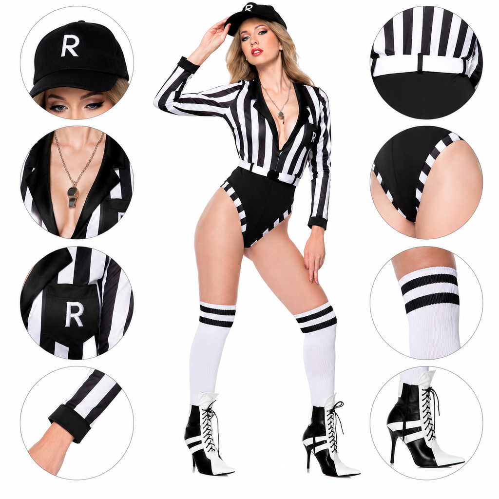 Women  Cheerleader Referee Costume Football