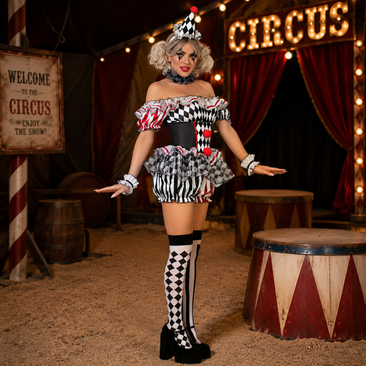 Clown Costume Halloween Circus