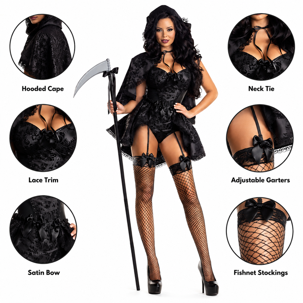Grim Reaper Costume Gothic Vampire