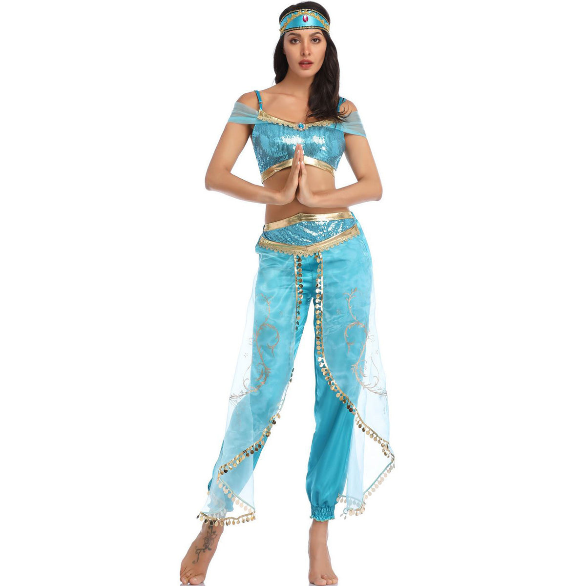 Princess Jasmine Costume Arabian Cosplay